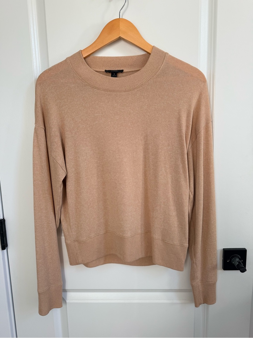 J. Crew Crewneck Sweater in Camel